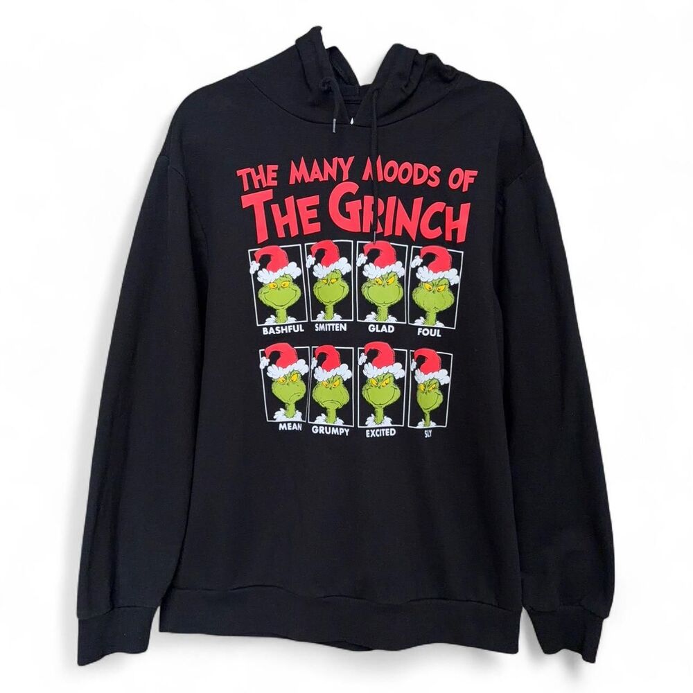 Black The Grinch hoodie sweatshirt size XL
